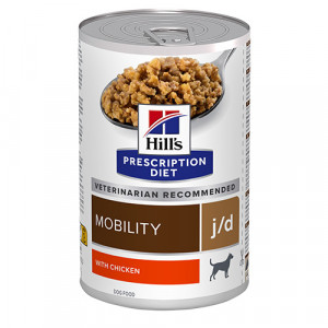 Afbeelding Hill's Prescription Diet J/D Blikken 370gr blik hondenvoer 1 tray (12 blikken) door Brekz.nl