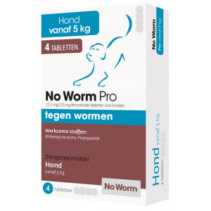 No Worm Pro Hond 4 Tabletten