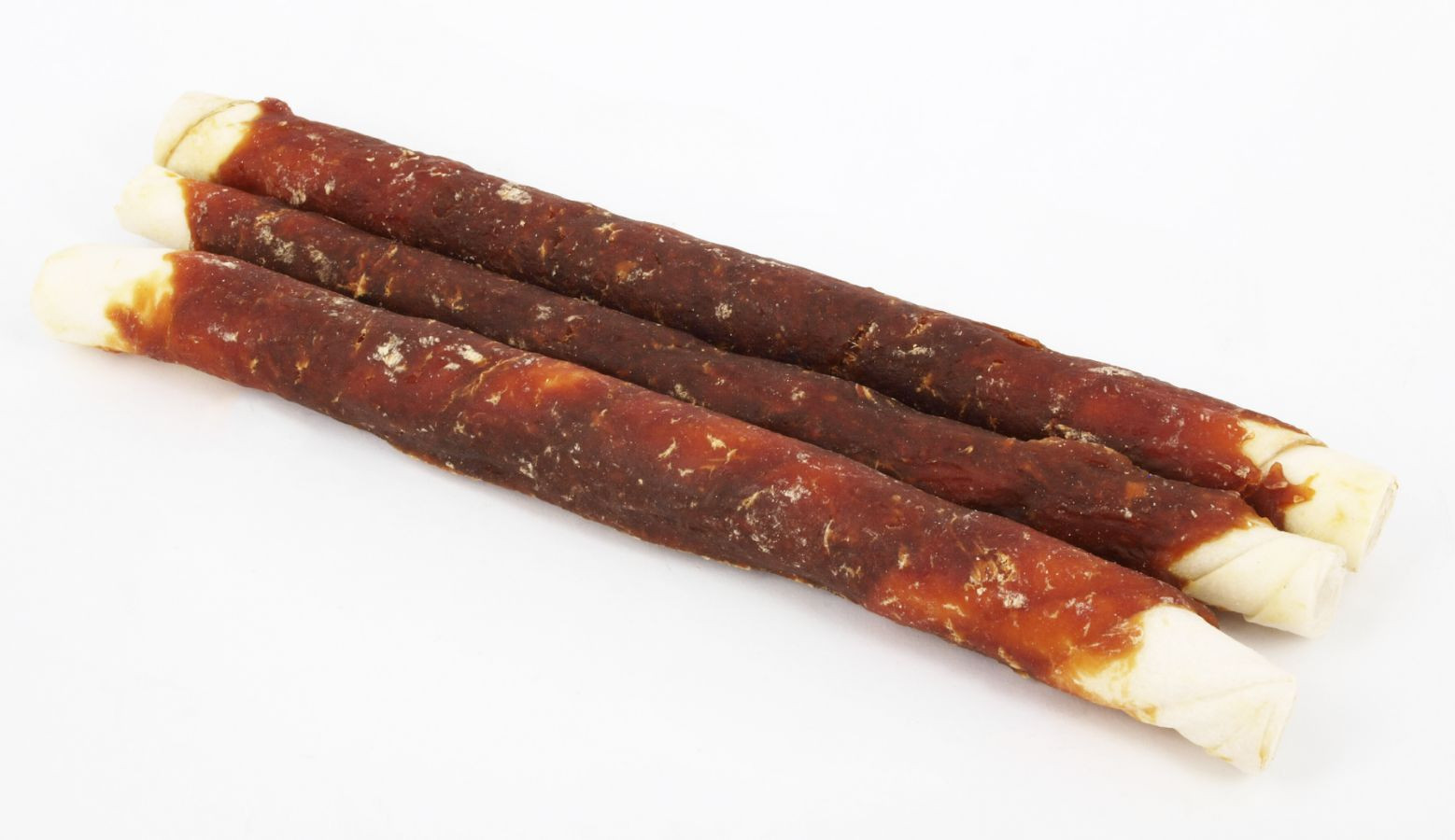 Brekz Rawhide Dog Chews -  runderhuid rolsticks met kip (28 cm)