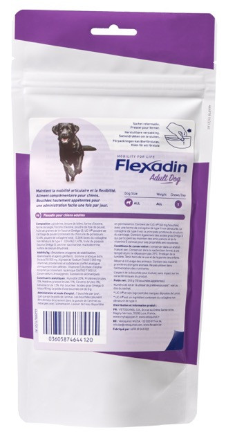 Flexadin Adult Dog Joint Support (70 kauwbrokjes)