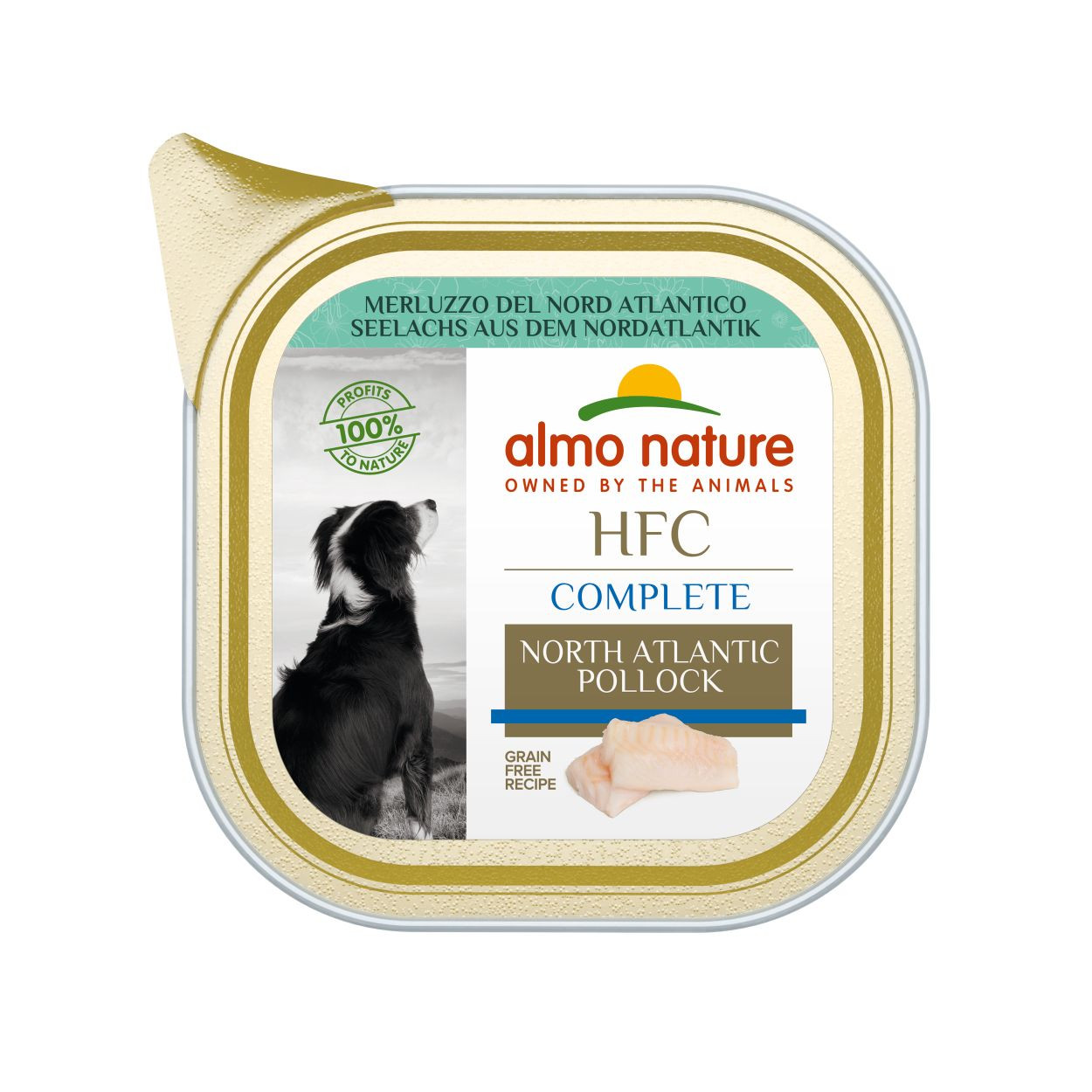 Almo Nature HFC Complete Noordatlantische koolvis nat hondenvoer (85 gram)