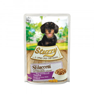 Stuzzy Reepjes met kalf en pasta natvoer hond 100 gr.