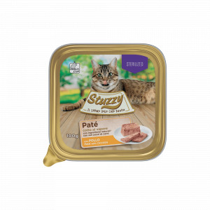 Stuzzy Cat Sterilised paté met kip kattenvoer 100 gr. 1 tray (32 x 100 gr)