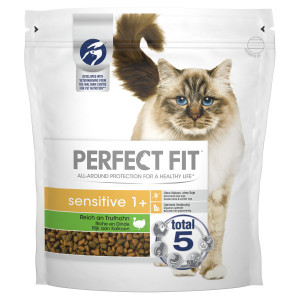 Afbeelding Perfect Fit Droogvoer Sensitive Kalkoen - Kattenvoer - 1.4 kg door Brekz.nl