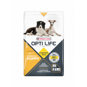 Afbeelding Opti Life Puppy Medium hondenvoer 12.5 kg door Brekz.nl