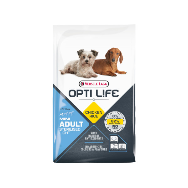 Opti Life Opti Life Adult Sterilised Light Mini hondenvoer 2 x 7,5 kg