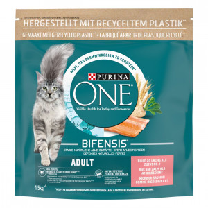 Purina One Adult met zalm kattenvoer 3 x 3 kg afbeelding