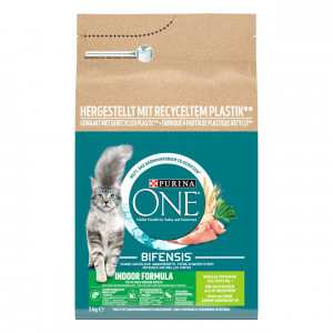 Purina One Indoor met kalkoen kattenvoer 3 kg afbeelding