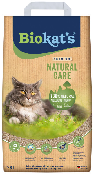 Biokat‘s Natural Care klontvormend kattengrit 8L