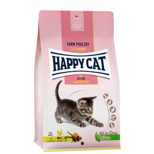 Happy Cat Kitten Land Geflügel (gevogelte) kattenvoer 1,3 kg