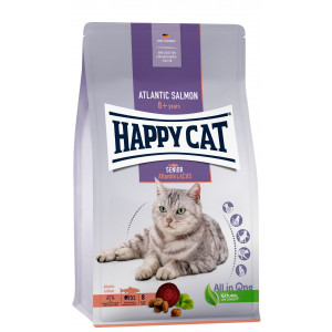 Afbeelding Happy Cat Senior Atlantik Lachs (met zalm) kattenvoer 1,3 kg door Brekz.nl