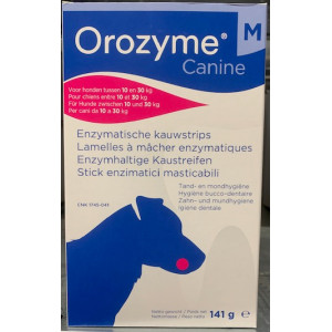 Afbeelding Orozyme Kauwstrips M - 141 gr. door Brekz.nl