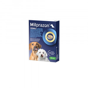 Afbeelding Milprazon Chewable 2,5 mg / 25 mg pup en kleine hond 12 Tabletten door Brekz.nl