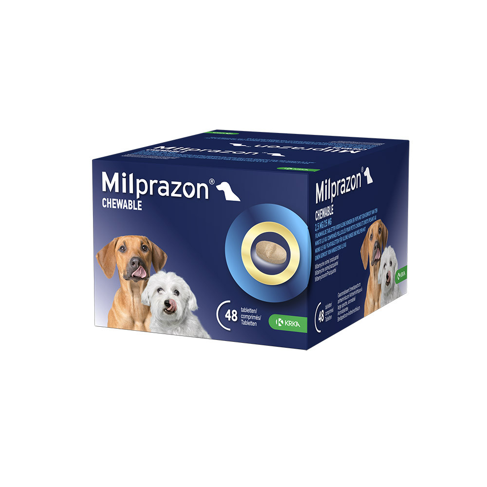 Milprazon Chewable 2,5 mg / 25 mg pup en kleine hond