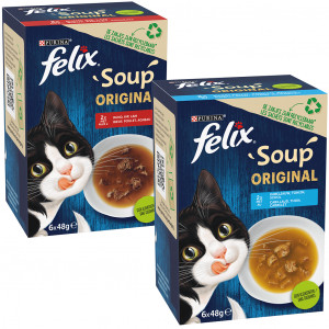 Felix Soup Original Combipack Kattensoep 1 Combipack (4 doosjes) afbeelding