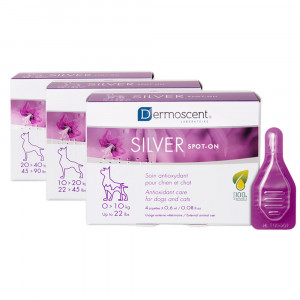 Dermoscent Silver spot-on voor de hond (10 - 20 kg) 2 x 4 pipetten