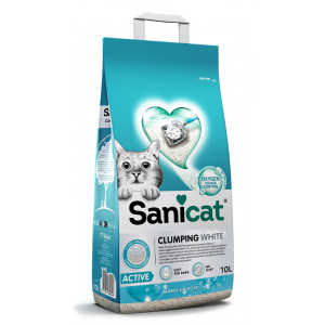 Sanicat Clumping White Active Marseille zeep kattengrit