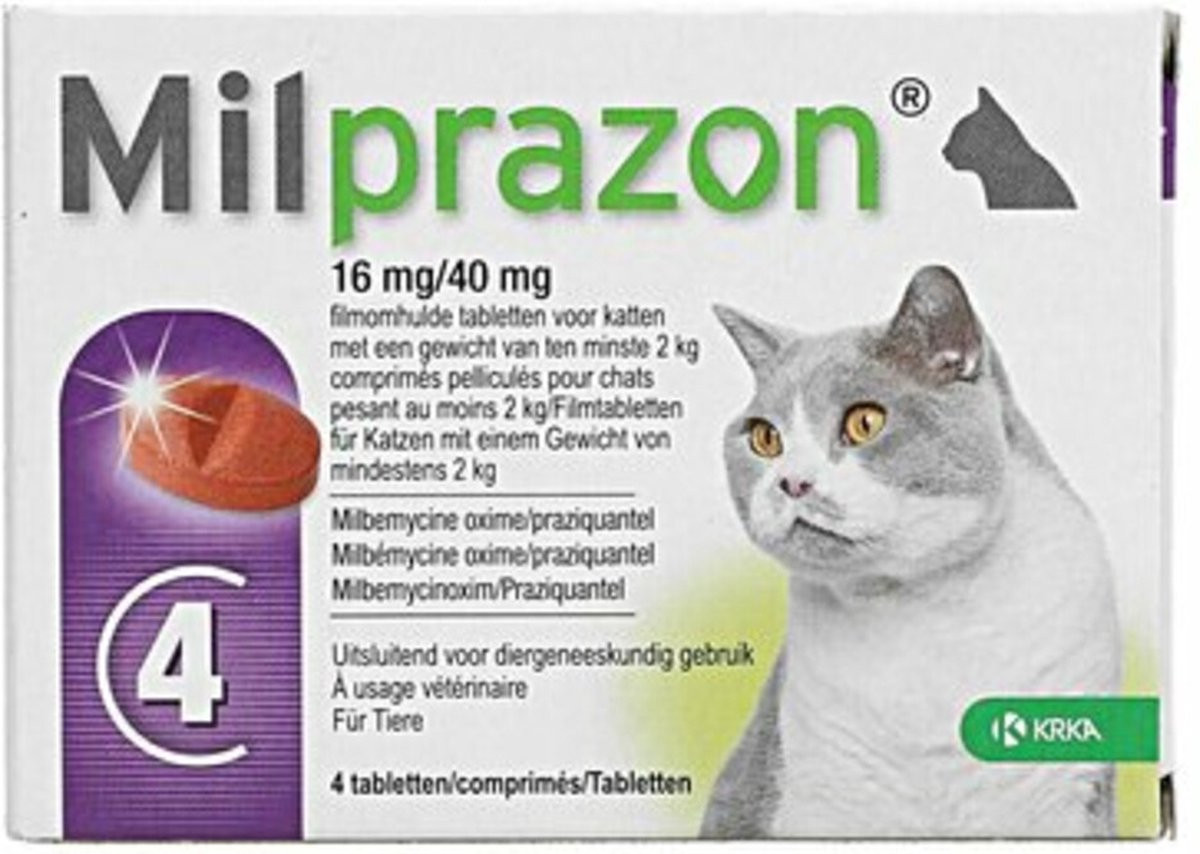 Milprazon Ontwormingsmiddel voor de kat  (2-8 kg)