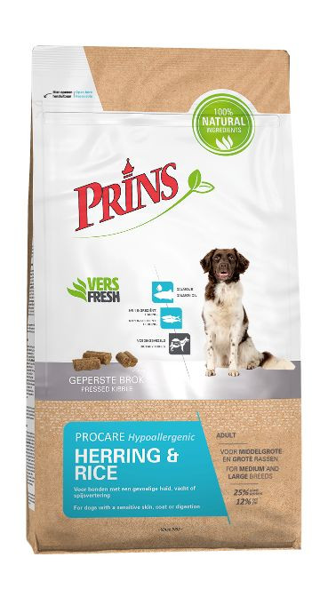 Prins Procare Hypoallergenic met haring en rijst hondenvoer