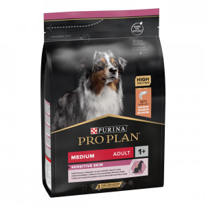 Pro Plan Medium Adult Sensitive Skin met zalm hondenvoer 2 x 14 kg afbeelding