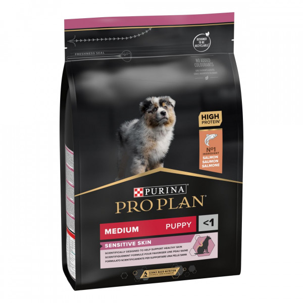 Pro Plan Pro Plan Medium Puppy Sensitive Skin met zalm hondenvoer 2 x 12 kg