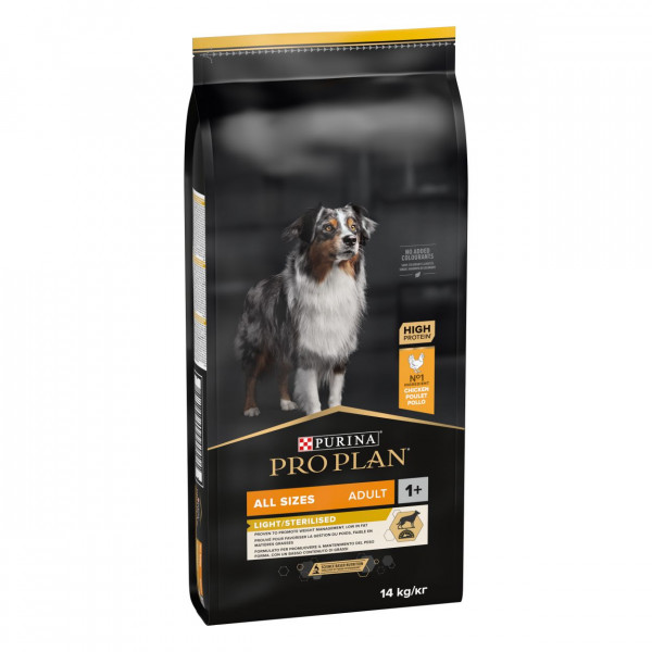Pro Plan Pro Plan Adult Light/Sterilised met kip hondenvoer 3 x 3 kg
