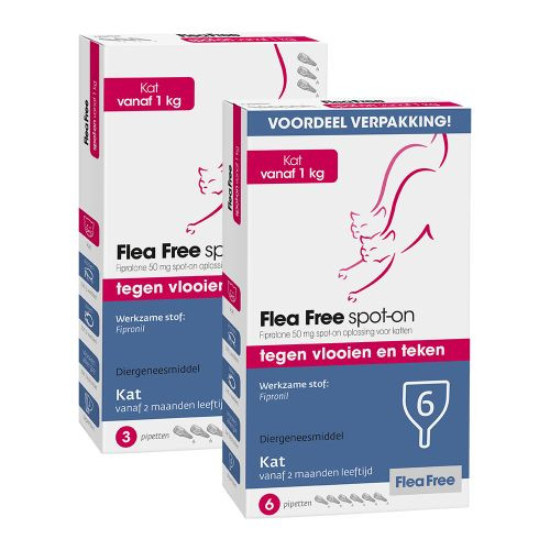 Weg Vorming eenvoudig Goedkope Vlooienbestrijding: Exil Flea Free Spot-On Kat