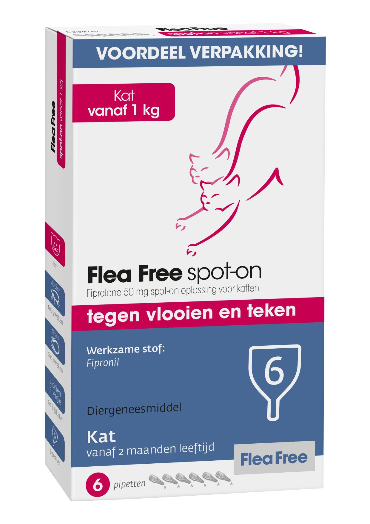 wandelen Ruwe olie galerij Goedkope Vlooienbestrijding: Exil Flea Free Spot-On Kat