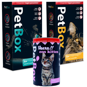 voordat Visa Gedrag PetBox kat tegen vlooien, teken en wormen | Goedkoop