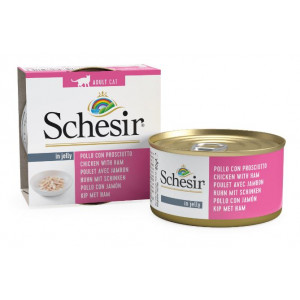 Schesir Kipfilet met ham (Jelly) 4 trays (56 x 85 g)