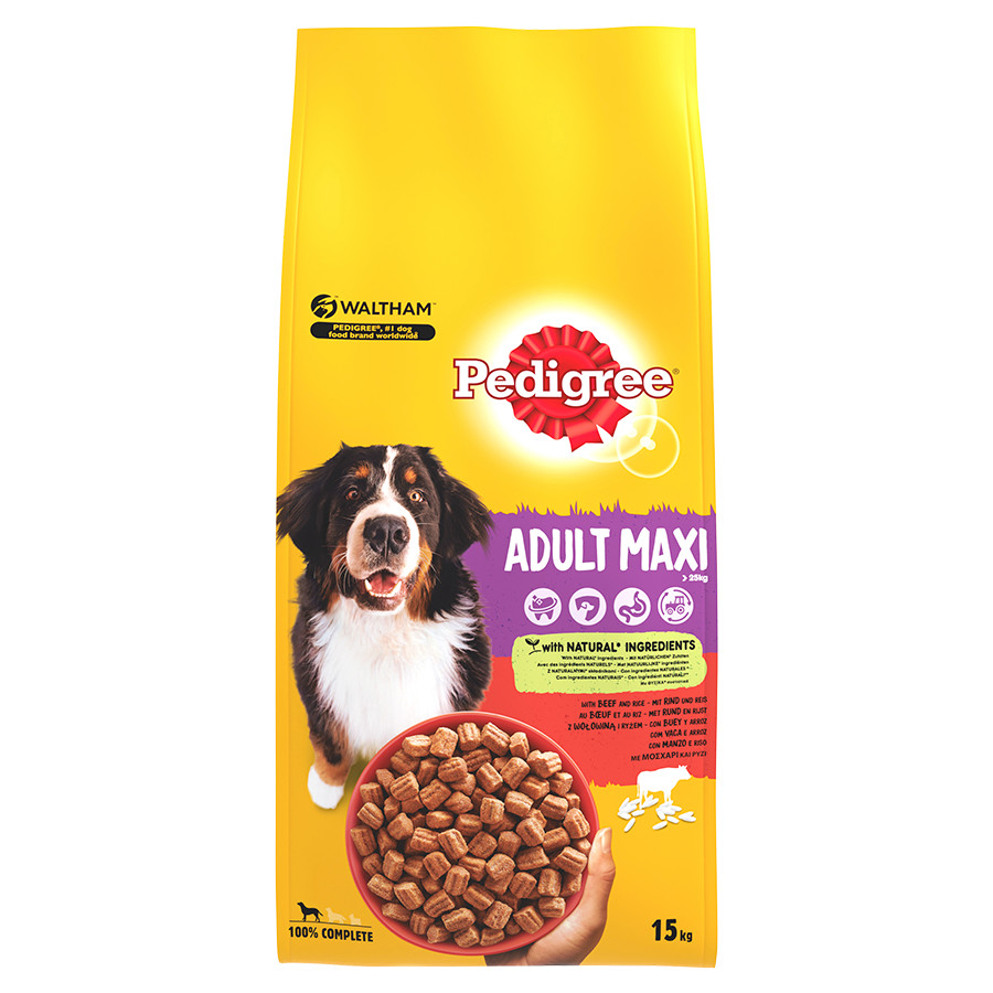 Pedigree Adult Maxi met rund & rijst hondenvoer
