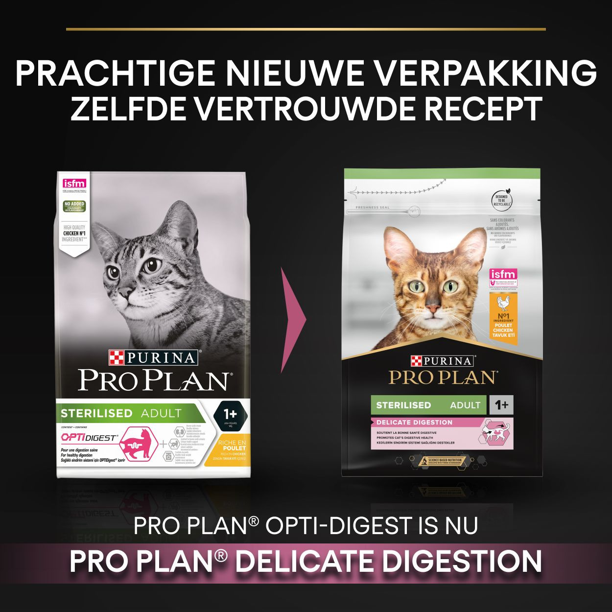 Pro Plan Sterilised Adult Kip Optidigest kattenvoer