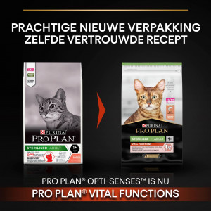 Pro Plan Sterilised Adult Zalm Optisenses kattenvoer