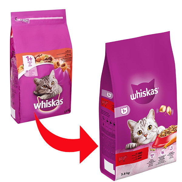 Whiskas Adult 1+ met rund kattenvoer