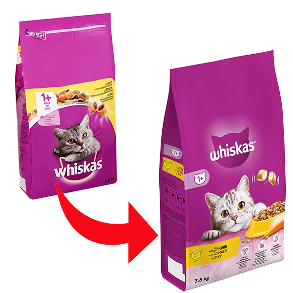 Whiskas Adult 1+ met kip kattenvoer