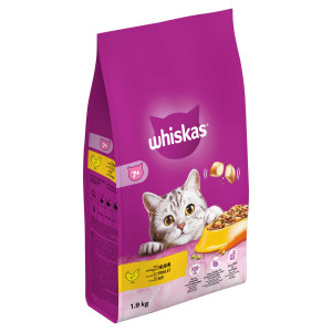 Afbeelding Whiskas Brokjes Senior +7 Kip kattenvoer 1.9 kg door Brekz.nl