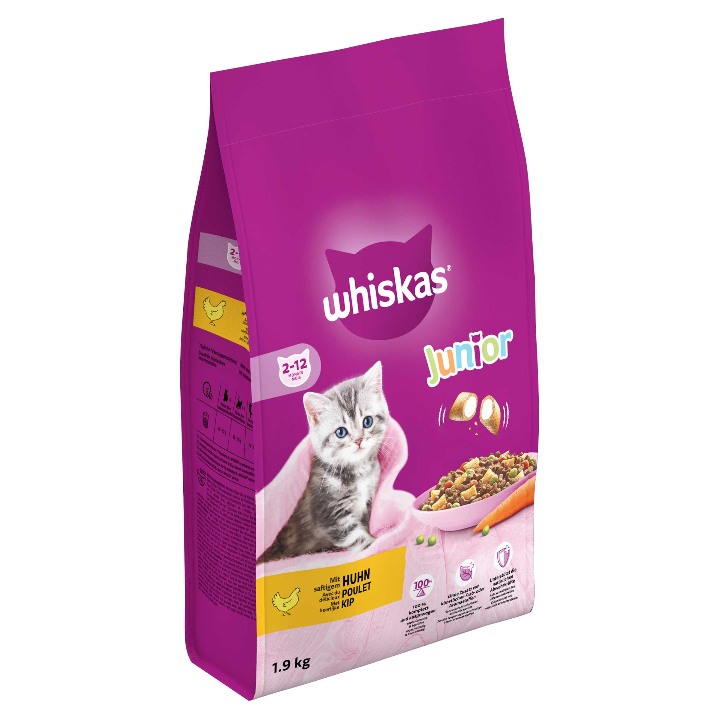 Whiskas Junior met kip kittenvoer