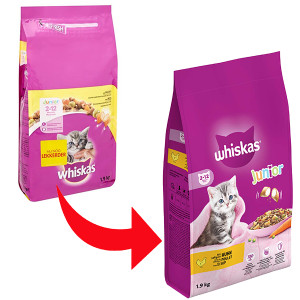 Vroegst Zilver kraai Whiskas Junior met kip kittenvoer voordelig kopen bij