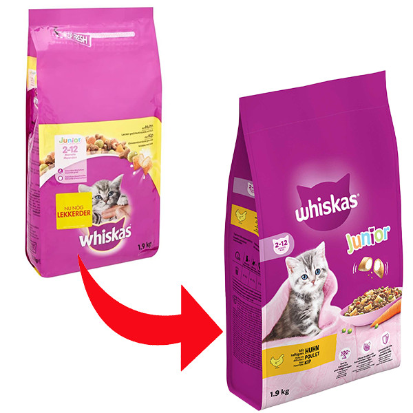 Whiskas Junior met kip kittenvoer