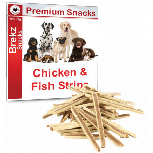Brekz Premium Chicken with Fish Strips 200 gram Per stuk