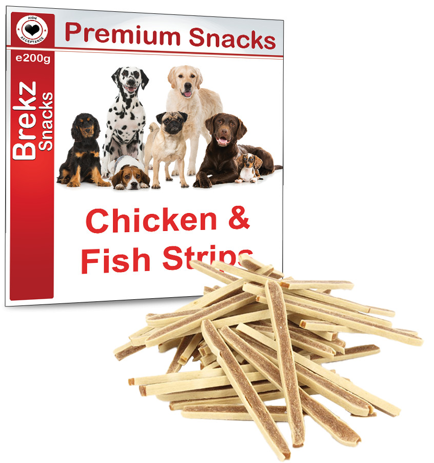 Brekz Premium Chicken with Fish Strips 200 gram