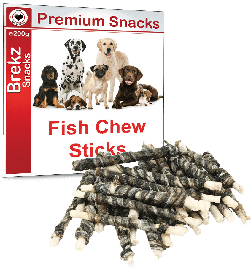 Brekz Premium Fish Chew Sticks honden kauwsnack 200g