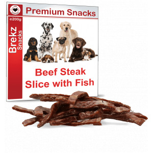 Brekz Premium Beef Steak slice with fish 200 gram