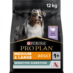 Afbeelding Pro Plan Optidigest Medium & Large Adult Kalkoen hondenvoer 12 kg door Brekz.nl