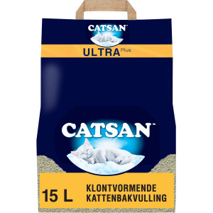 Afbeelding Catsan Ultra kattenbakvulling 15 liter door Brekz.nl
