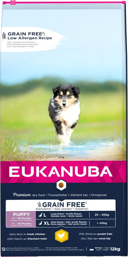 Eukanuba Puppy & Junior Large kip graanvrij hondenvoer