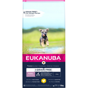 Eukanuba Pup Small Medium Grain Free Kip - Puppy-Hondenvoer - 12 kg