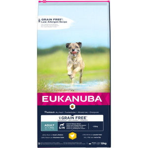 Eukanuba Adult Small Medium Grain Free Kip - Hondenvoer - 12 kg