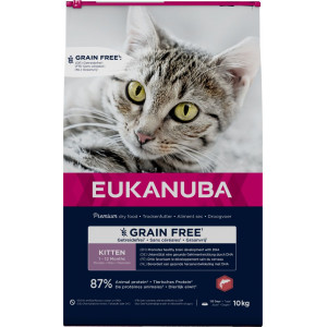 Eukanuba Kitten met zalm graanvrij kattenvoer 10 kg