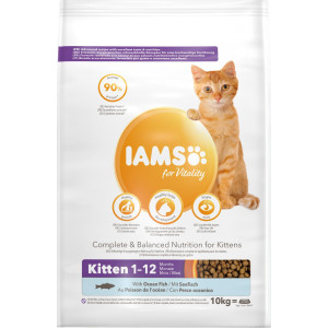 Afbeelding Iams for Vitality Kitten met oceaanvis kattenvoer 10 kg door Brekz.nl